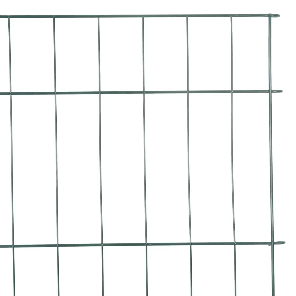 VidaXL Vijverhekken Set 8 pcs Groen 50 x 80 cm Staal