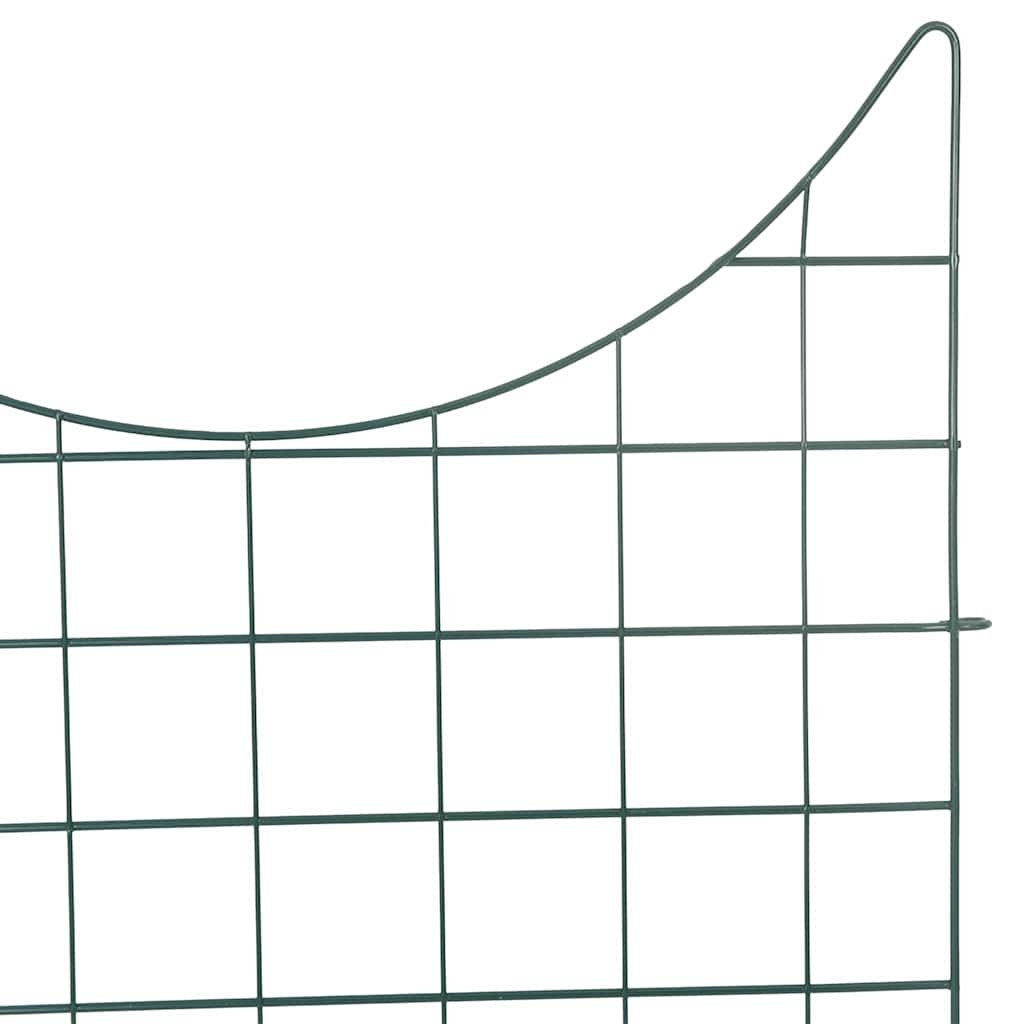 VidaXL Vijverhekken Set 8 pcs Groen 50 x 80 cm Staal