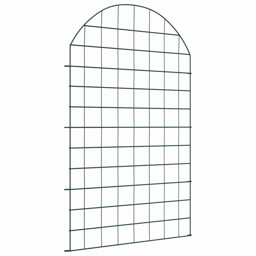 VidaXL Vijverhekken Set 8 pcs Groen 50 x 80 cm Staal