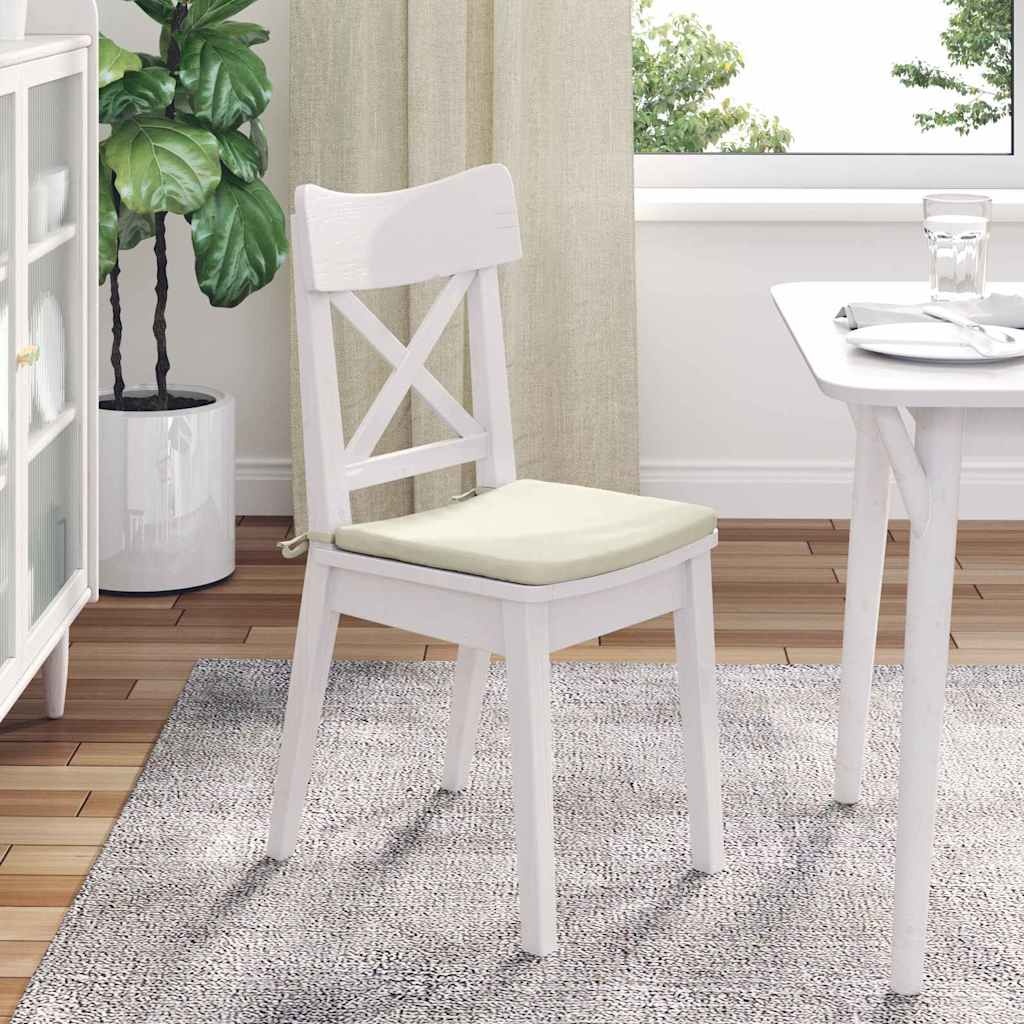 VidaXL Zitkussens 4 pcs Crème 40 x 40 x 3 cm Fluweel