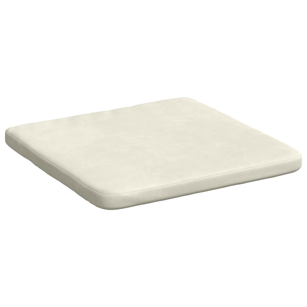 VidaXL Zitkussens 4 pcs Crème 40 x 40 x 3 cm Fluweel