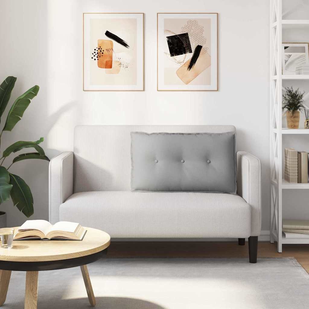 VidaXL Rugkussen Wolkengrijs 80 x 19 x 50 cm Stof