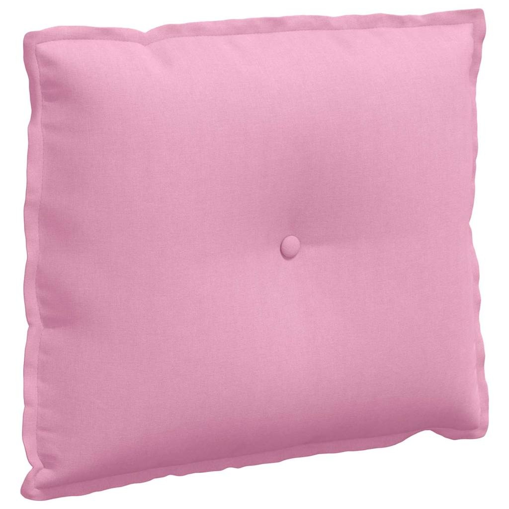 VidaXL Rugkussen Roze 60 x 19 x 50 cm Stof