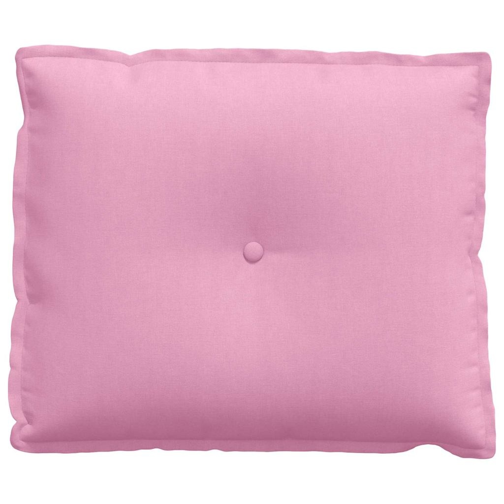 VidaXL Rugkussen Roze 60 x 19 x 50 cm Stof