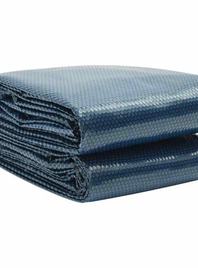 VidaXL Zwembadfolie solar drijvend 450x220 cm PE zwart en blauw