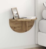 VidaXL Wandplank Artisan Eiken 38 x 19 x 19 cm Bewerkt hout