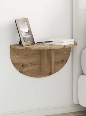 VidaXL Wandplank Artisan Eiken 38 x 19 x 19 cm Bewerkt hout