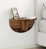 VidaXL Wandplank 2 pcs Oudhout 38 x 19 x 19 cm Bewerkt hout