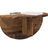 VidaXL Wandplank 2 pcs Oudhout 38 x 19 x 19 cm Bewerkt hout