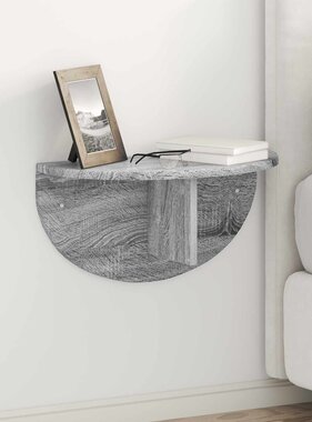VidaXL Wandplank 2 pcs Grijs Sonoma 38 x 19 x 19 cm Bewerkt hout
