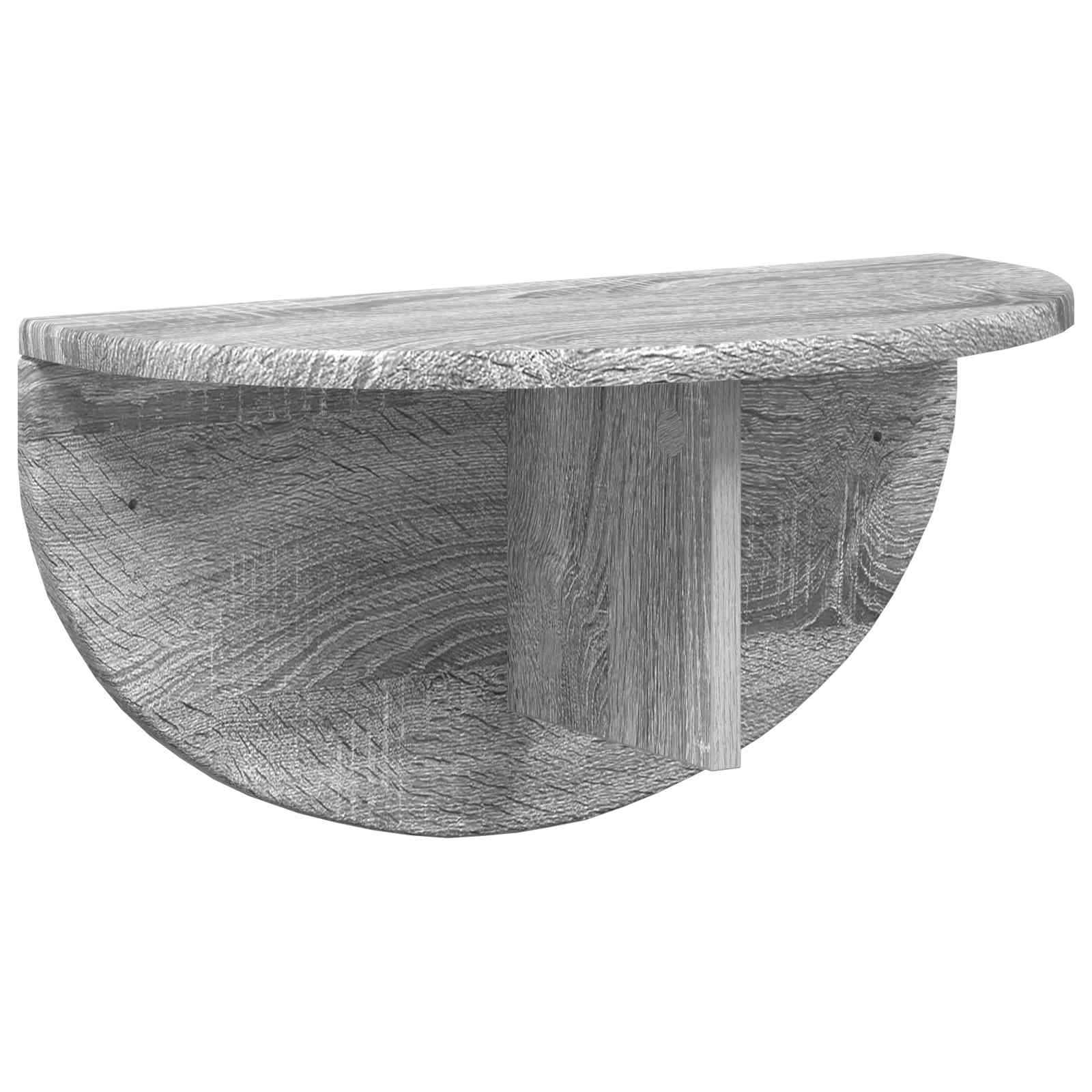 VidaXL Wandplank Grijs Sonoma 38 x 19 x 19 cm Bewerkt hout