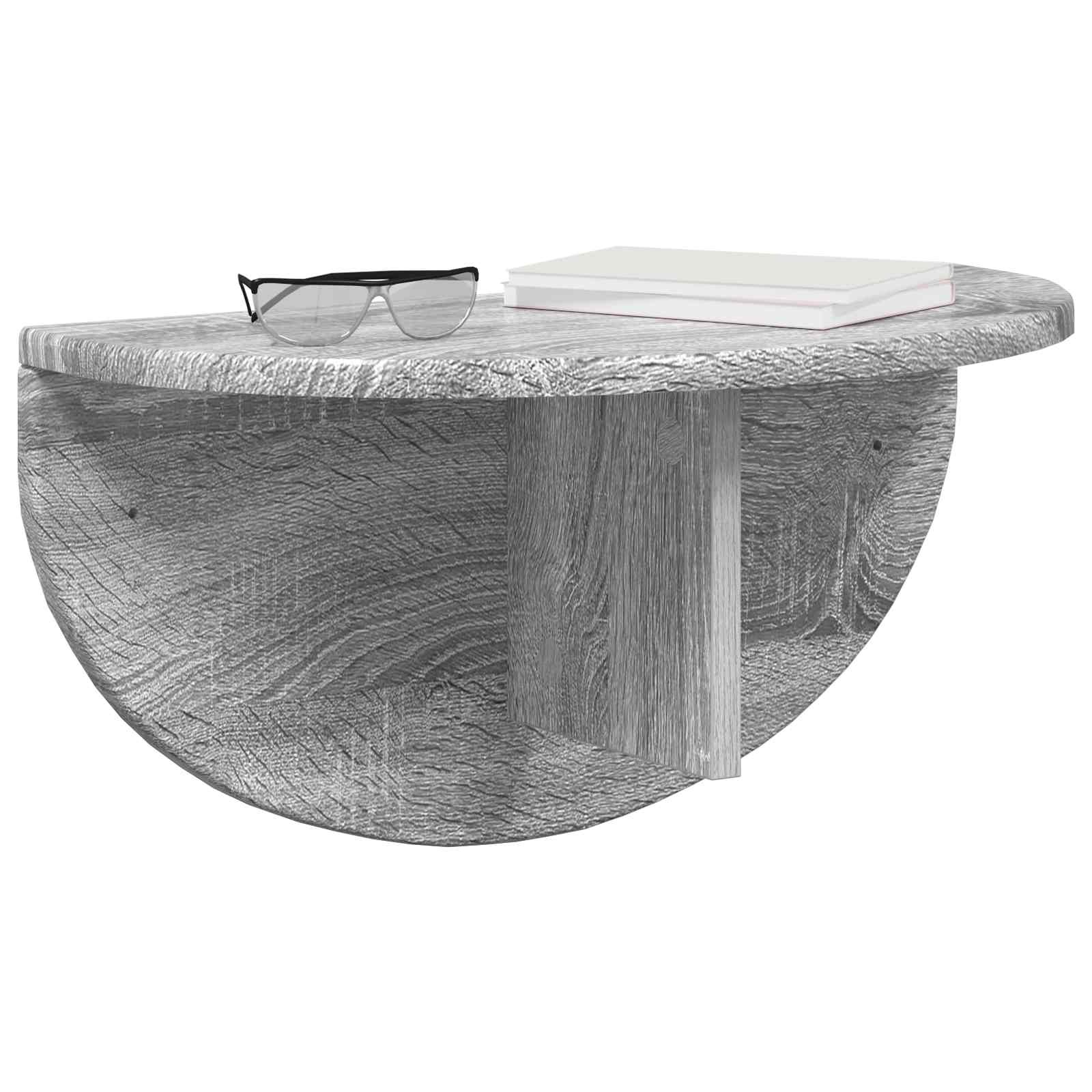 VidaXL Wandplank Grijs Sonoma 38 x 19 x 19 cm Bewerkt hout