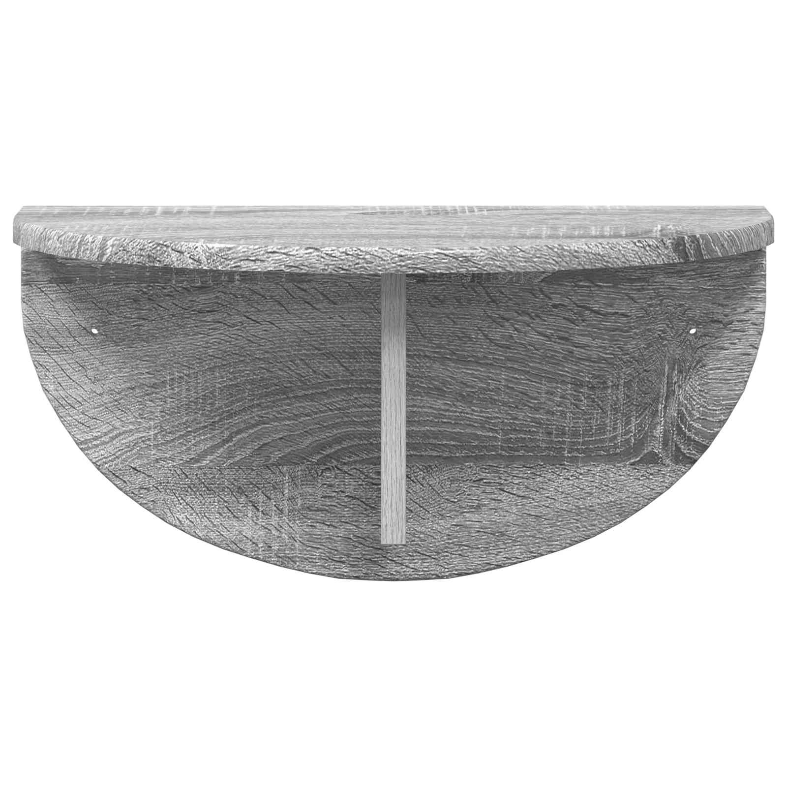 VidaXL Wandplank Grijs Sonoma 38 x 19 x 19 cm Bewerkt hout