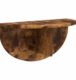 VidaXL Wandplank 2 pcs Gerookt eiken 38 x 19 x 19 cm Bewerkt hout