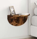 VidaXL Wandplank Gerookt eiken 38 x 19 x 19 cm Bewerkt hout