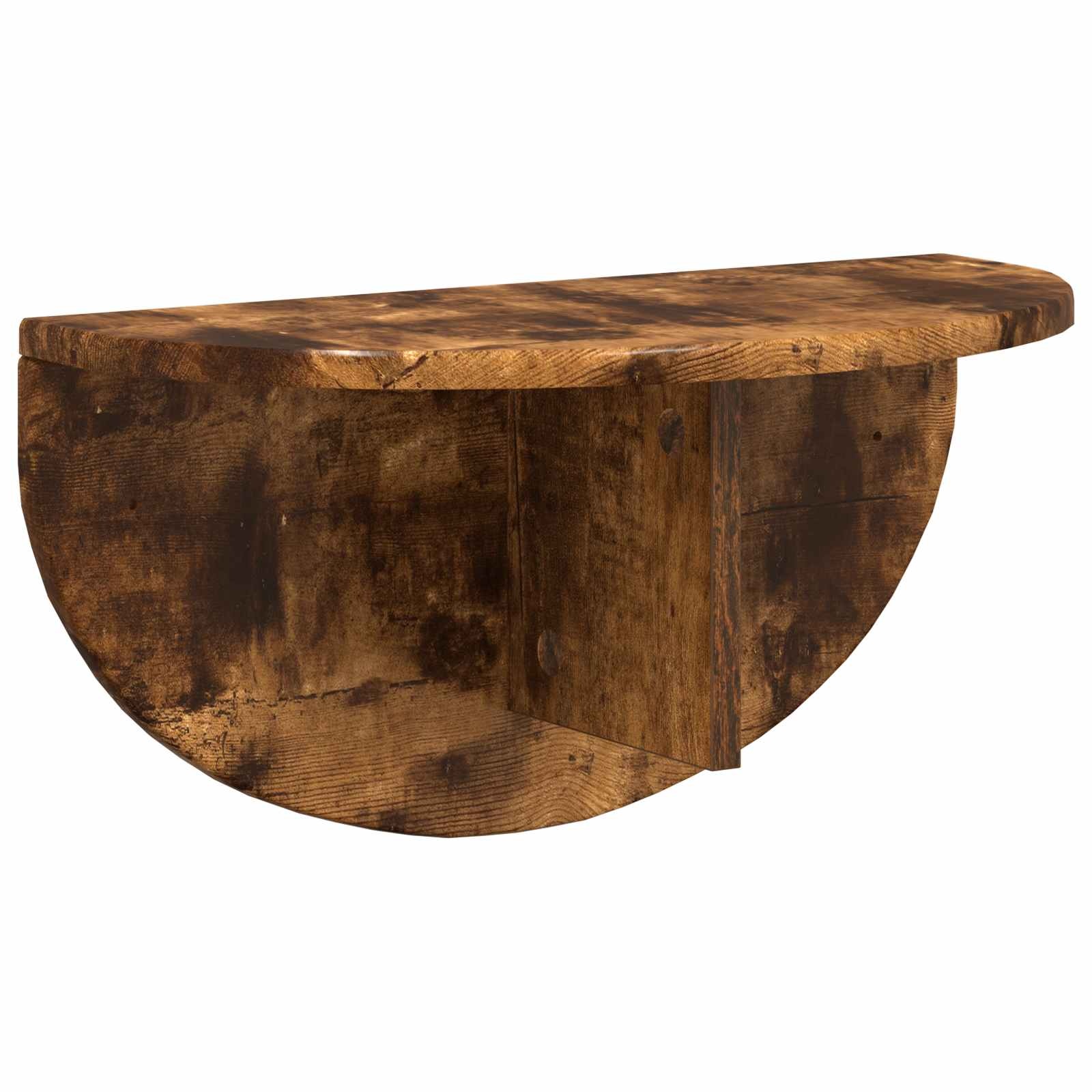 VidaXL Wandplank Gerookt eiken 38 x 19 x 19 cm Bewerkt hout