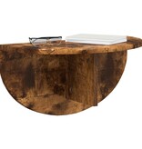 VidaXL Wandplank Gerookt eiken 38 x 19 x 19 cm Bewerkt hout