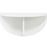 VidaXL Wandplank Hoogglans wit 38 x 19 x 19 cm Bewerkt hout