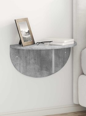 VidaXL Wandplank Beton Grijs 38 x 19 x 19 cm Bewerkt hout