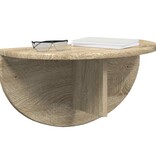 VidaXL Wandplank 2 pcs Sonoma Eiken 38 x 19 x 19 cm Bewerkt hout