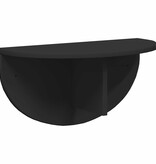 VidaXL Wandplank 2 pcs Zwart 38 x 19 x 19 cm Bewerkt hout