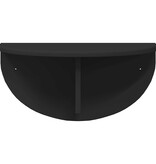 VidaXL Wandplank Wandgemonteerd Zwart 38 x 19 x 19 cm Bewerkt hout