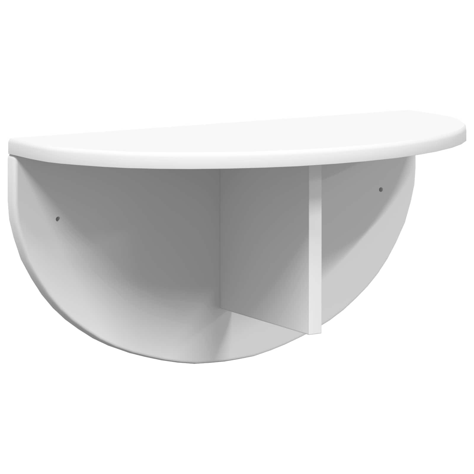 VidaXL Wandplank Wandgemonteerd 2 pcs Wit 38 x 19 x 19 cm Bewerkt hout