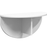 VidaXL Wandplank Wandgemonteerd Wit 38 x 19 x 19 cm Bewerkt hout