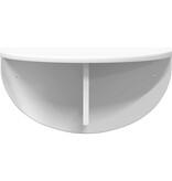 VidaXL Wandplank Wandgemonteerd Wit 38 x 19 x 19 cm Bewerkt hout