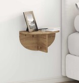 VidaXL Wandplank Artisan Eiken 38 x 19 x 19 cm Bewerkt hout