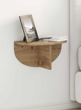 VidaXL Wandplank Artisan Eiken 38 x 19 x 19 cm Bewerkt hout