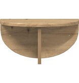 VidaXL Wandplank Artisan Eiken 38 x 19 x 19 cm Bewerkt hout