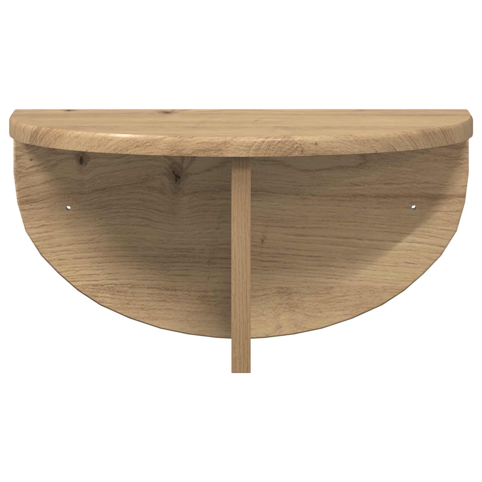 VidaXL Wandplank Artisan Eiken 38 x 19 x 19 cm Bewerkt hout