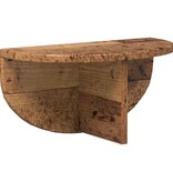 VidaXL Wandplank 2 pcs Oudhout 38 x 19 x 19 cm Bewerkt hout