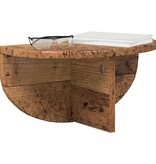 VidaXL Wandplank Wandgemonteerd Oudhout 38 x 19 x 19 cm Bewerkt hout