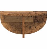 VidaXL Wandplank Wandgemonteerd Oudhout 38 x 19 x 19 cm Bewerkt hout