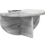 VidaXL Wandplank 2 pcs Grijs Sonoma 38 x 19 x 19 cm Bewerkt hout