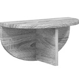 VidaXL Wandplank 2 pcs Grijs Sonoma 38 x 19 x 19 cm Bewerkt hout