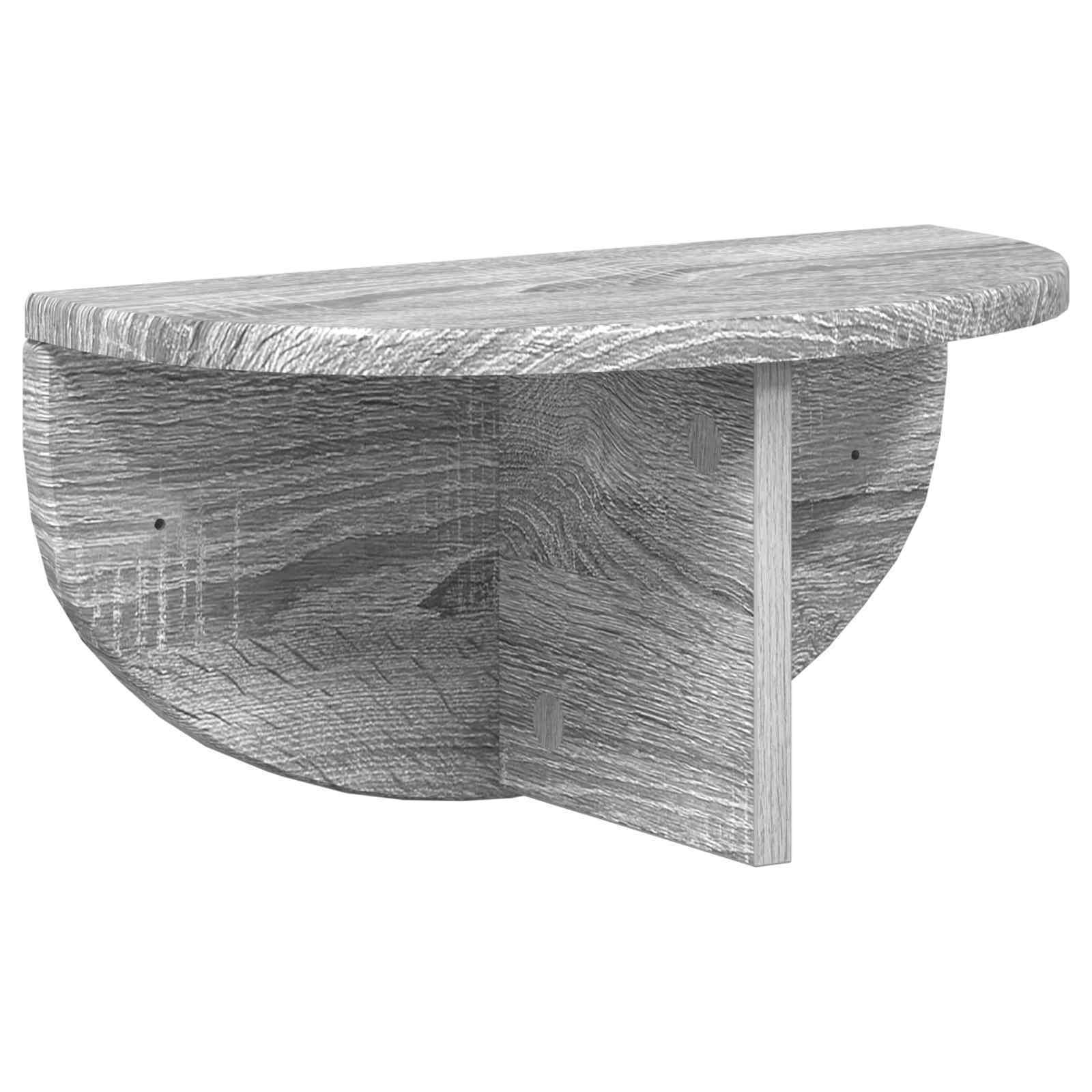 VidaXL Wandplank Grijs Sonoma 38 x 19 x 19 cm Bewerkt hout