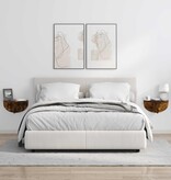 VidaXL Wandplank 2 pcs Gerookt eiken 38 x 19 x 19 cm Bewerkt hout