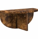 VidaXL Wandplank Gerookt eiken 38 x 19 x 19 cm Bewerkt hout