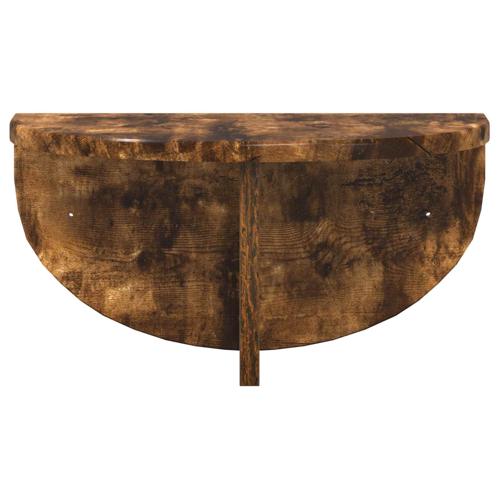 VidaXL Wandplank Gerookt eiken 38 x 19 x 19 cm Bewerkt hout