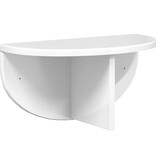 VidaXL Wandplank 2 pcs Hoogglans wit 38 x 19 x 19 cm Bewerkt hout