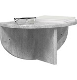 VidaXL Wandplank 2 pcs Beton Grijs 38 x 19 x 19 cm Bewerkt hout