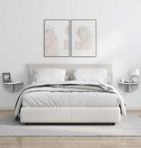 VidaXL Wandplank 2 pcs Beton Grijs 38 x 19 x 19 cm Bewerkt hout