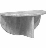 VidaXL Wandplank 2 pcs Beton Grijs 38 x 19 x 19 cm Bewerkt hout