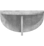 VidaXL Wandplank Beton Grijs 38 x 19 x 19 cm Bewerkt hout