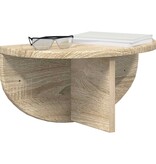 VidaXL Wandplank 2 pcs Sonoma Eiken 38 x 19 x 19 cm Bewerkt hout