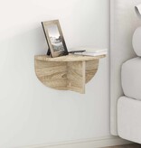 VidaXL Wandplank Sonoma Eiken 38 x 19 x 19 cm Bewerkt hout