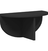 VidaXL Wandplank Wandgemonteerd Zwart 38 x 19 x 19 cm Bewerkt hout